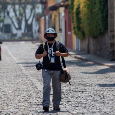 Journalist at work in El Salvador