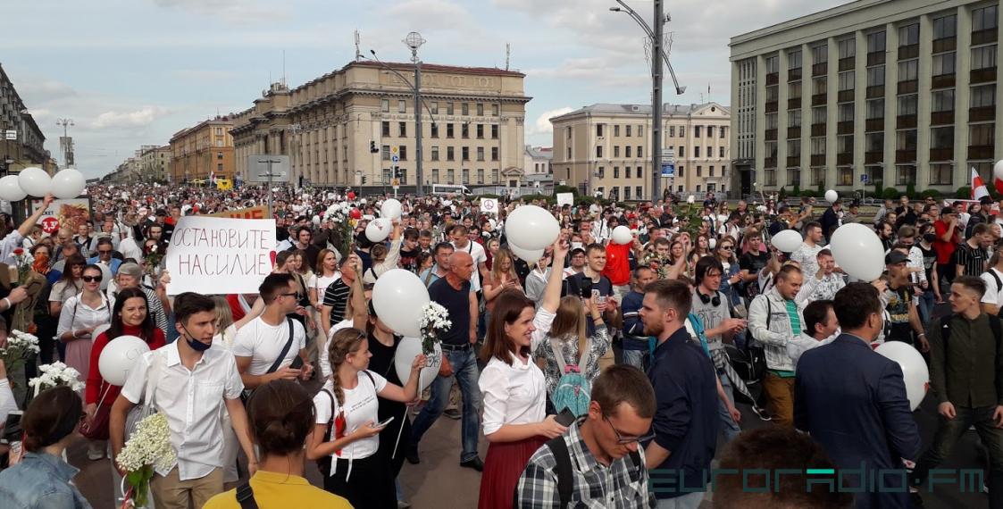 Protest after elections Belarus