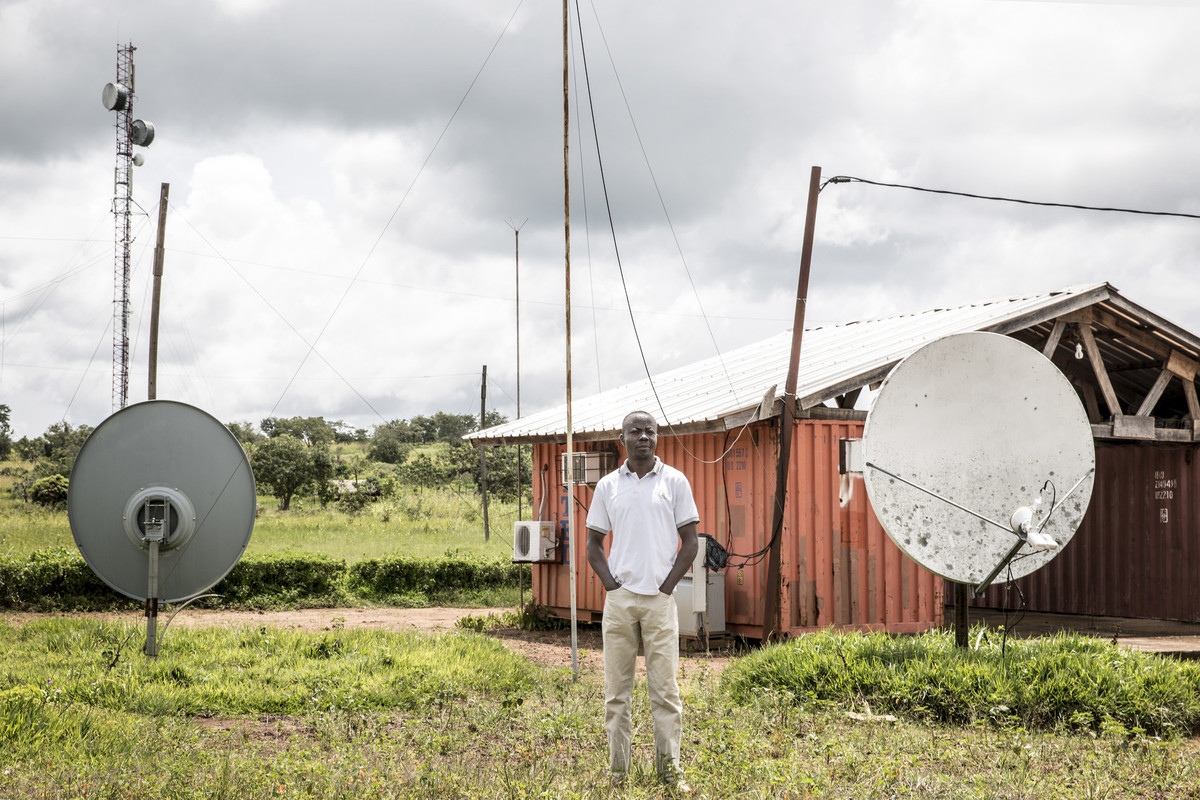Satellite radio station in Central African Republic