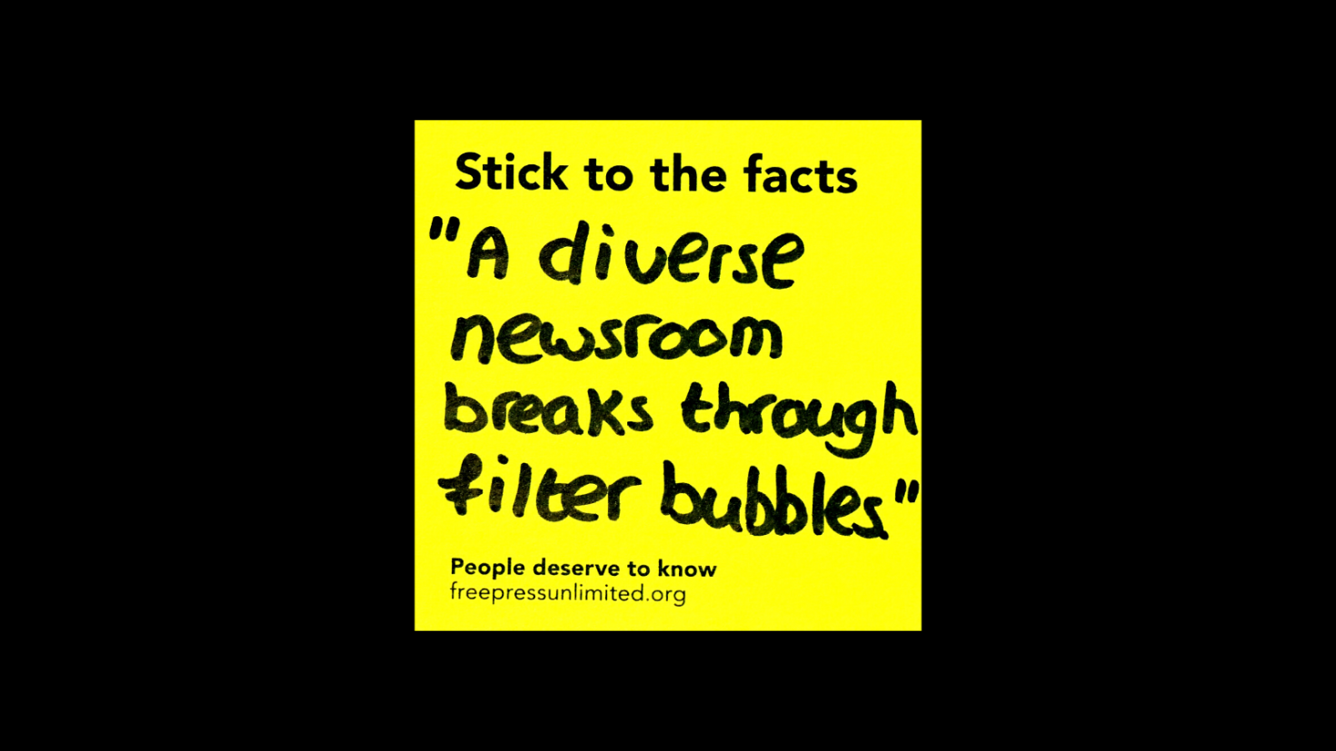 stick to the facts