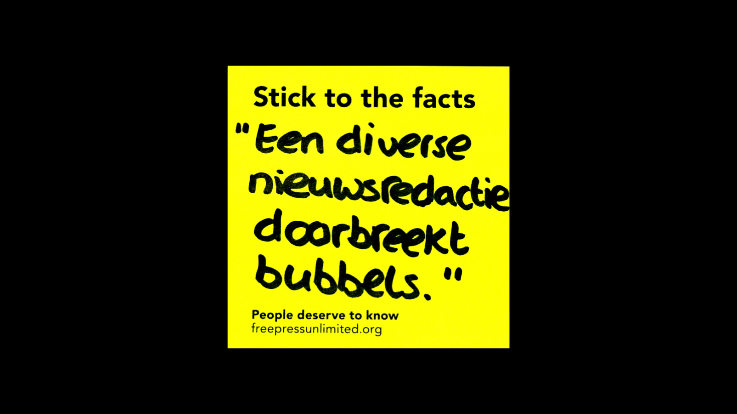 stick to the facts