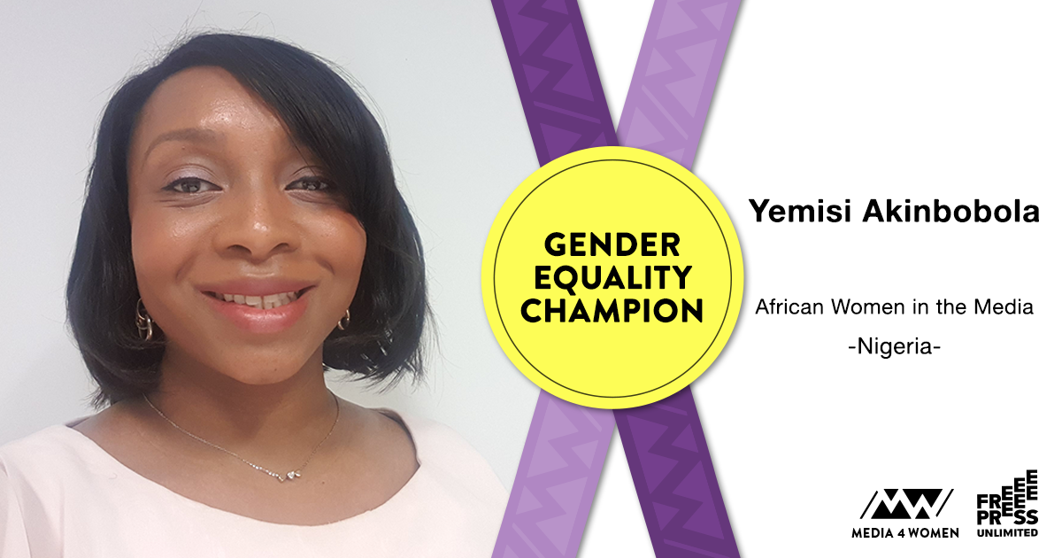 Gender Equality Champion 2020 Yemisi Akinbobola Free Press Unlimited