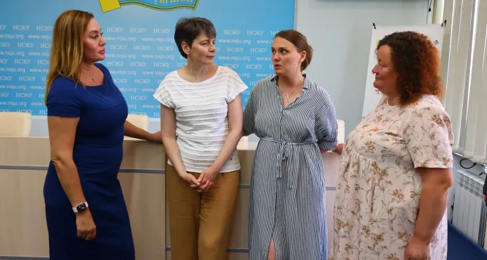 Olena Kalaitan, Lidiia Tarash and Yevheniia Virlych