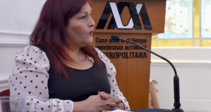 Martha Olivia Lopez testifying at the Mexico Case Hearing