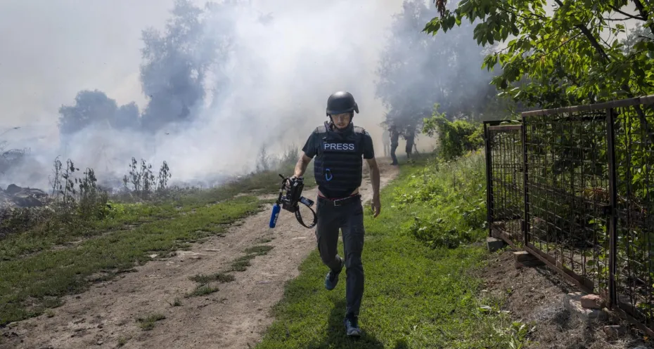 AFP journalist in Bakhmut, Ukraine