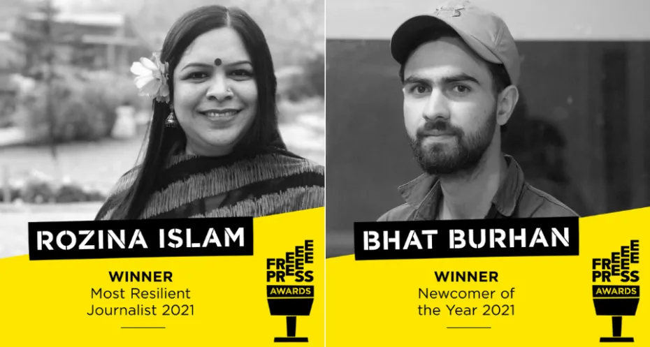 Free Press Awards winnaars