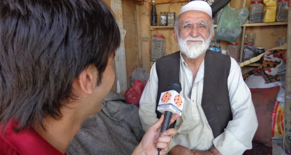 Journalist in Afghanistan