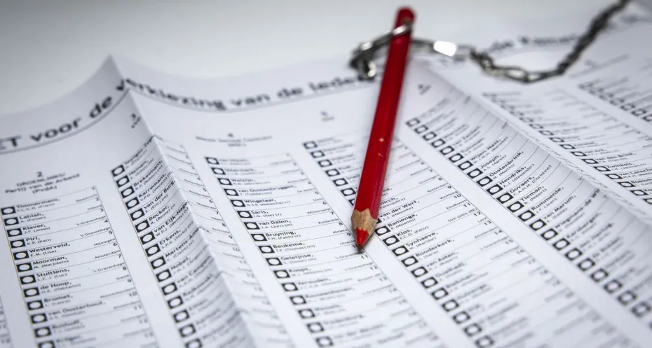 Stemformulier Nederlandse Verkiezingen 2025