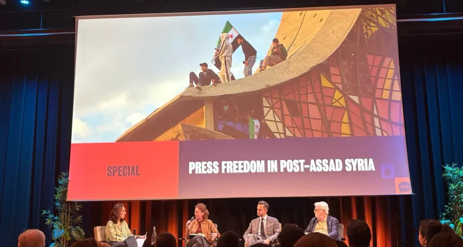 Panel about press freedom in Syria in Amsterdam