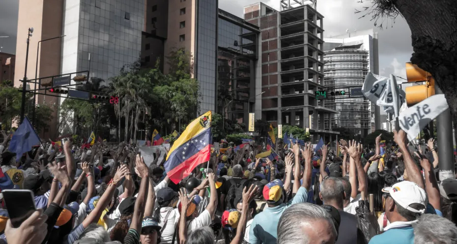 Caracas, Venezuela, 07.04.2024: start of the opposition electoral campaign by the most representative leader Maria Corina Machado.