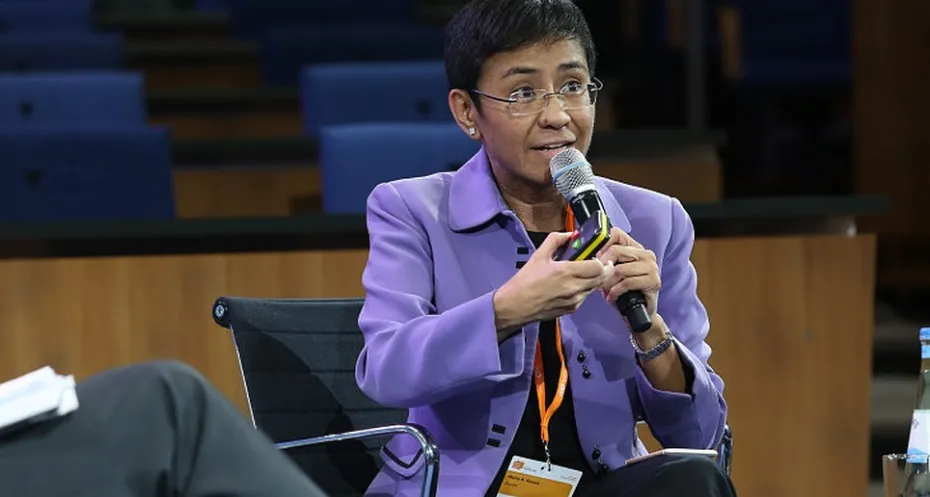 Photo of Maria Ressa, CEO of Rappler in the Philippines 