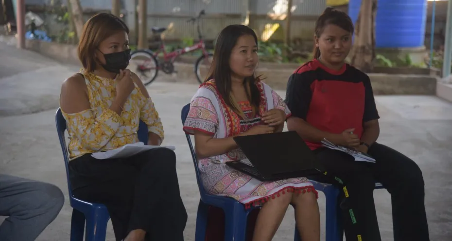 Members of Myanmar Women Journalists Society 